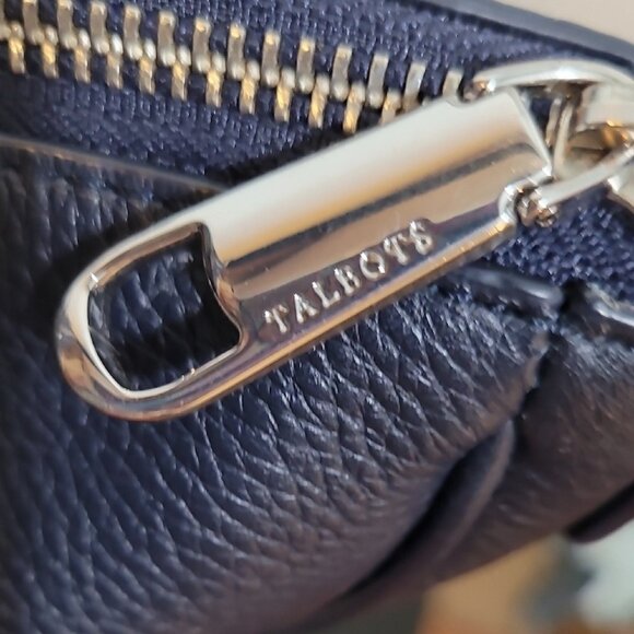 Talbots Soft Pebbled Black Leather Hobo Bag With Buckle - Picture 14 of 14